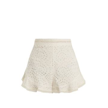 Lovelorn broderie anglaise cotton shorts