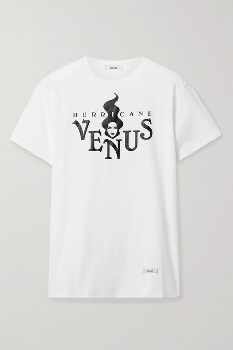 Hurricane Venus 印花有机纯棉平纹布 T 恤展示图