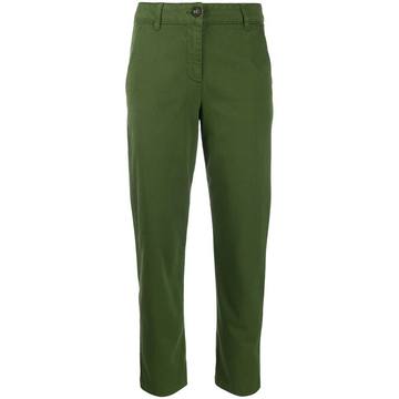 cropped slim-fit trousers