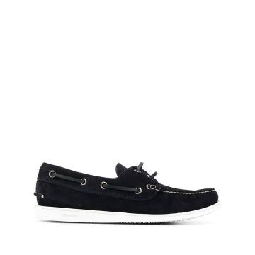 lace-side boat shoes