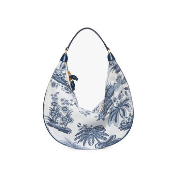 Sasha Printed Canvas Shoulder Bag