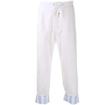 elasticated waist trousers