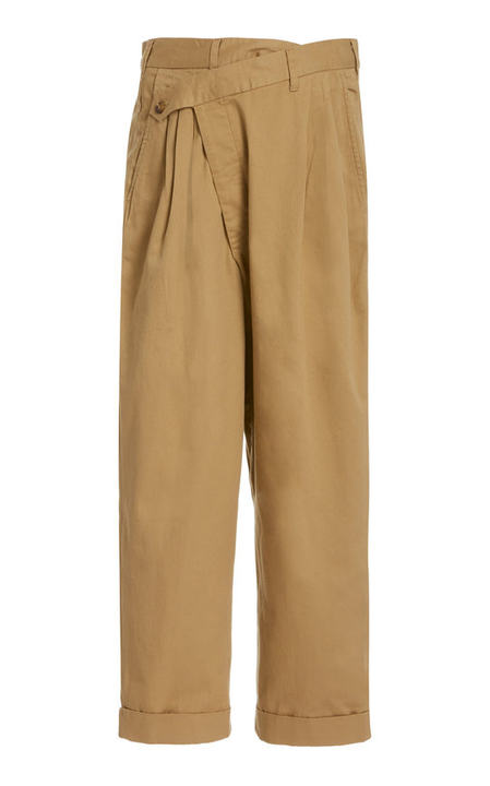 Cotton-Twill Wide-Leg Pants展示图