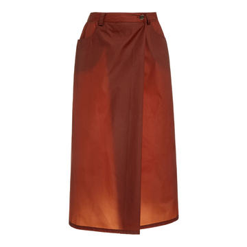 Malone Pleated Shell Midi Skirt