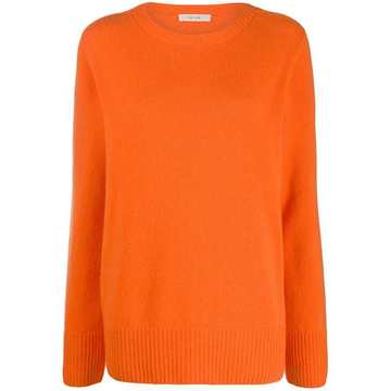 ribbed neck jumper