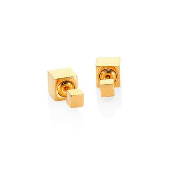 Double Cubo Stud Earrings