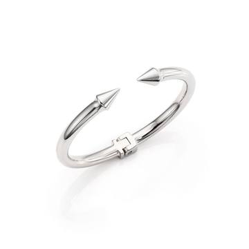 Mini Titan Cuff Bracelet/Silvertone