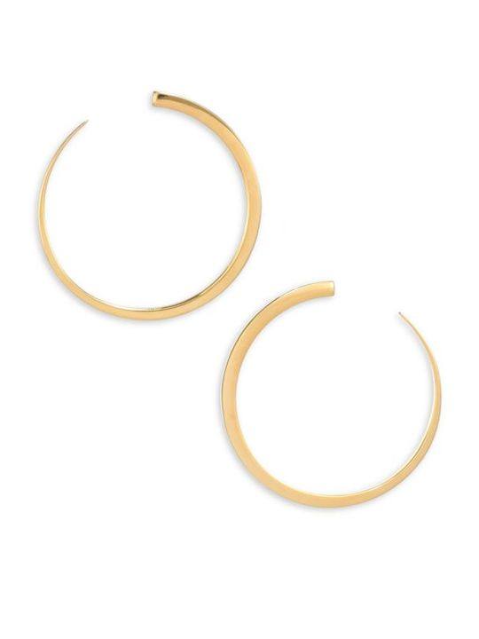 Luna Moon Hoop Earrings/1.75"展示图