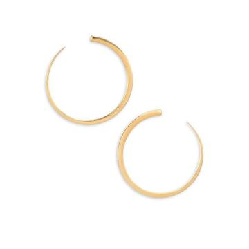 Luna Moon Hoop Earrings/1.75"