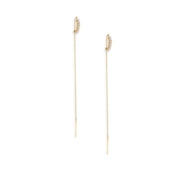 Luna Faux-Pearl Threader Earrings