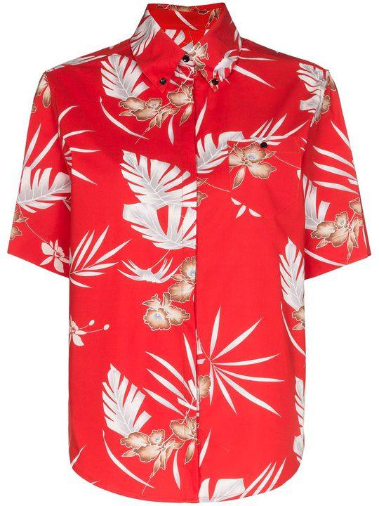 Hawaiian style floral shirt展示图