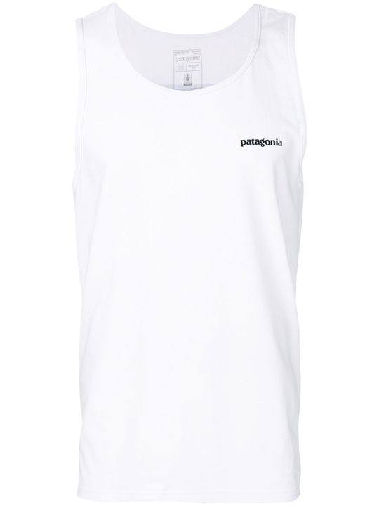 logo print tank top展示图