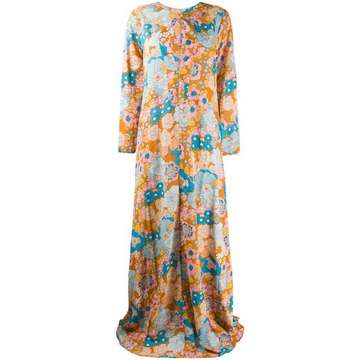 floral-print maxi dress