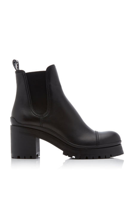 Calf Leather Heeled Chelsea Boots展示图