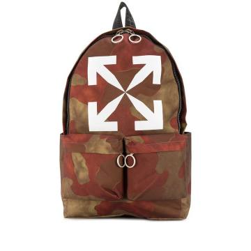 camouflage-print backpack