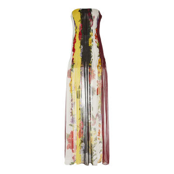 Printed Silk-Chiffon Dress