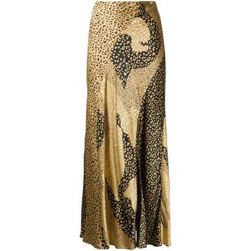 leopard print maxi skirt