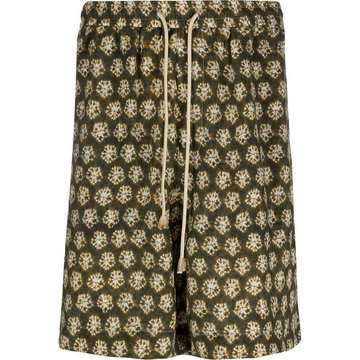 bohemian print shorts