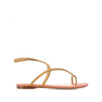 woven open-toe sandals