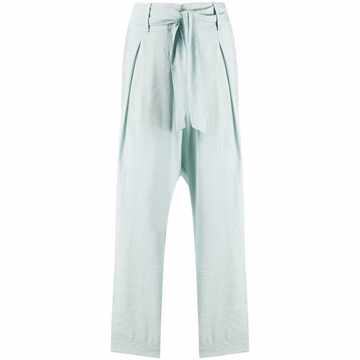 high-rise cropped trousers