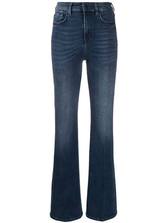 Lisha high-waisted flared jeans展示图