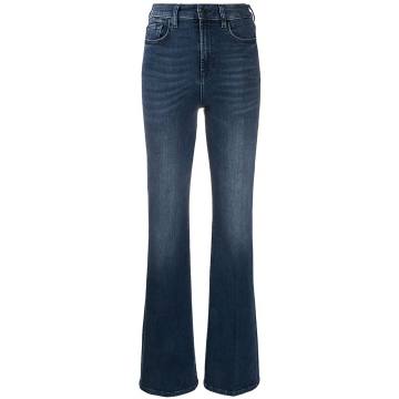 Lisha high-waisted flared jeans