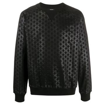 monogram pattern sweatshirt