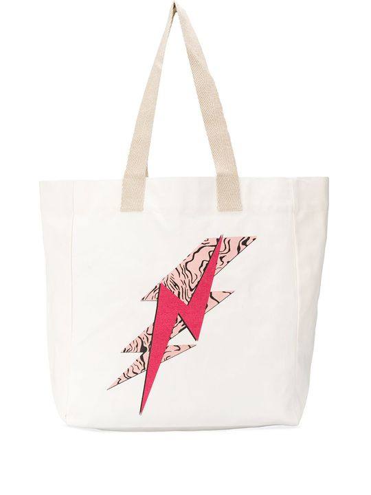 lightening bolt tote bag展示图