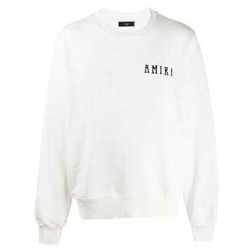 crew neck oversized logo jumper