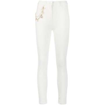 chain detail skinny jeans