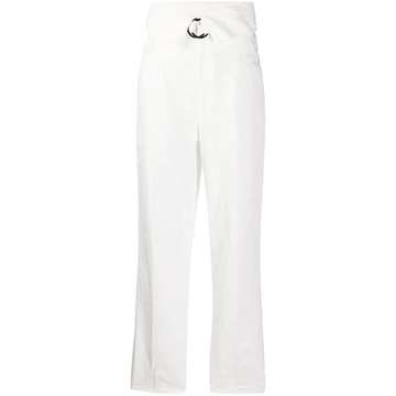 foldover waist trousers