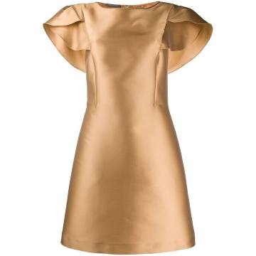 A-line layered sleeve dress