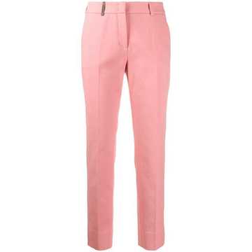 straight leg tailored trousers