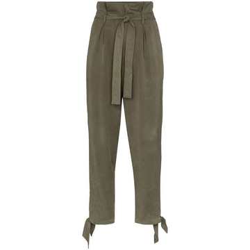 Avalon tie-waist trousers