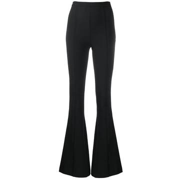 flared high rise trousers