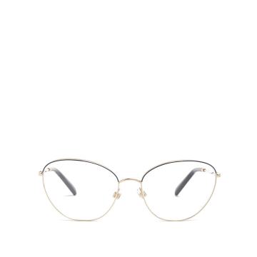 Oval cat-eye metal glasses