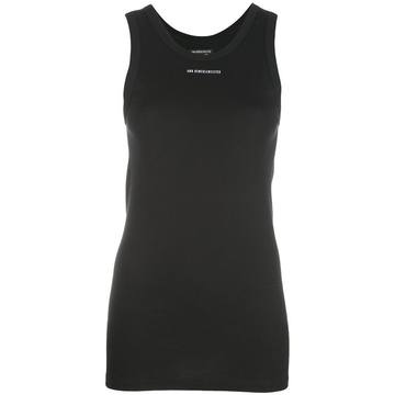 logo print slim-fit tank top