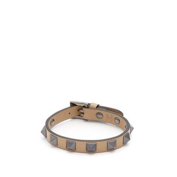 Rockstud-embellished leather bracelet