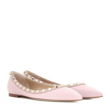 Valentino Garavani Rockstud leather ballerinas