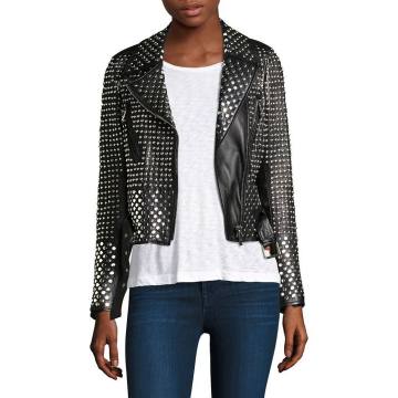 Vosges Studded Perfecto Leather Jacket