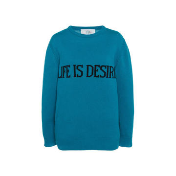 "Life Is Desire" Eco-Cashmere Sweater