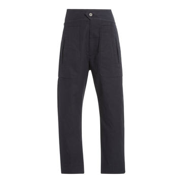 Raluni Tapered Cotton-Linen Pants