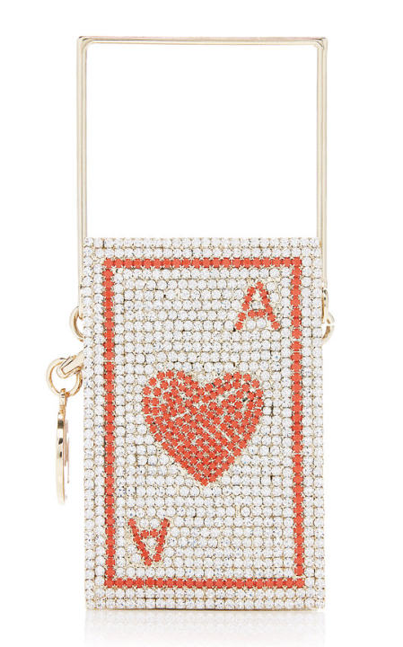 Poker Ace Of Hearts Crystal Top Handle Bag展示图