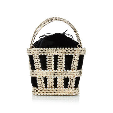 Galla Crystal Cage Top Handle Bag