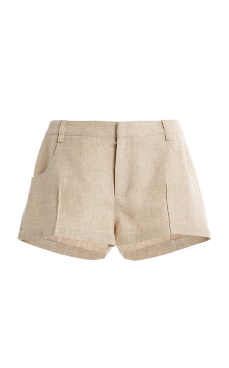 Linen-Blend Mini Shorts展示图