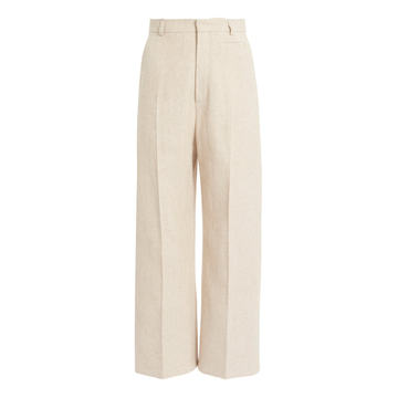 Santon Linen-Blend Straight-Leg Trousers