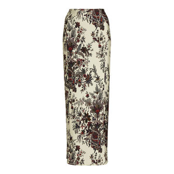 Floral-Print Cady Pencil Skirt