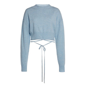 Oversize Crop Tie Knit