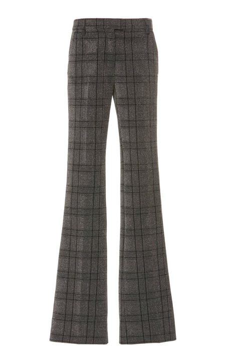 Plaid Bootcut Pants展示图