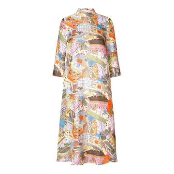 Dean Printed Silk Dress